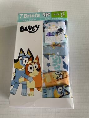 Disney Bluey 7 pack briefs underwear size 2T 3T NWT